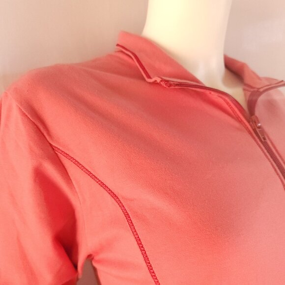 NWT Everywear by Danskin Pink Coral Stretch Zip Jacket Size L - Picture 2 of 10